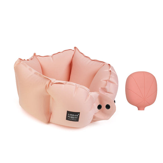 TREE Inflatable Pocket Neck Pillow - Pink - S