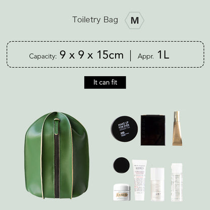 Urban Forest CACTUS series Toiletry bag - Moss Green - Medium capacity. 