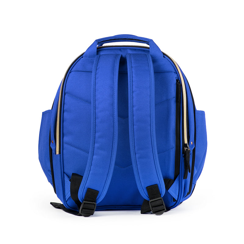 Urban Forest BEETLE series Backpack - Electric Blue - when Extended - Back profile