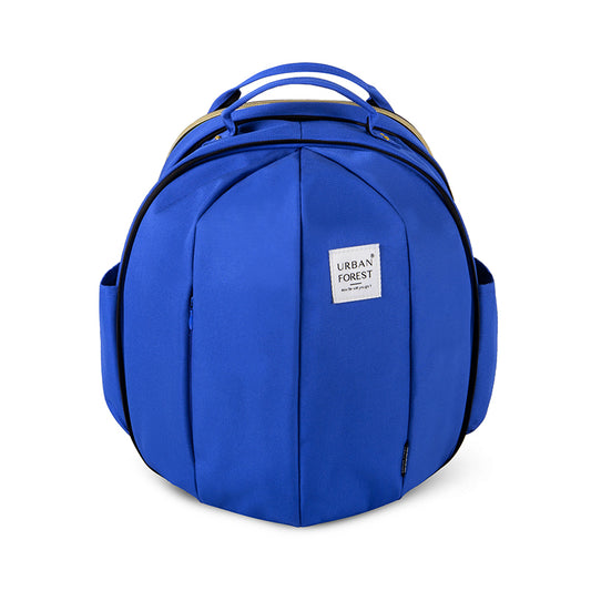 Urban Forest BEETLE series Backpack - Electric Blue - when Extended - front profile