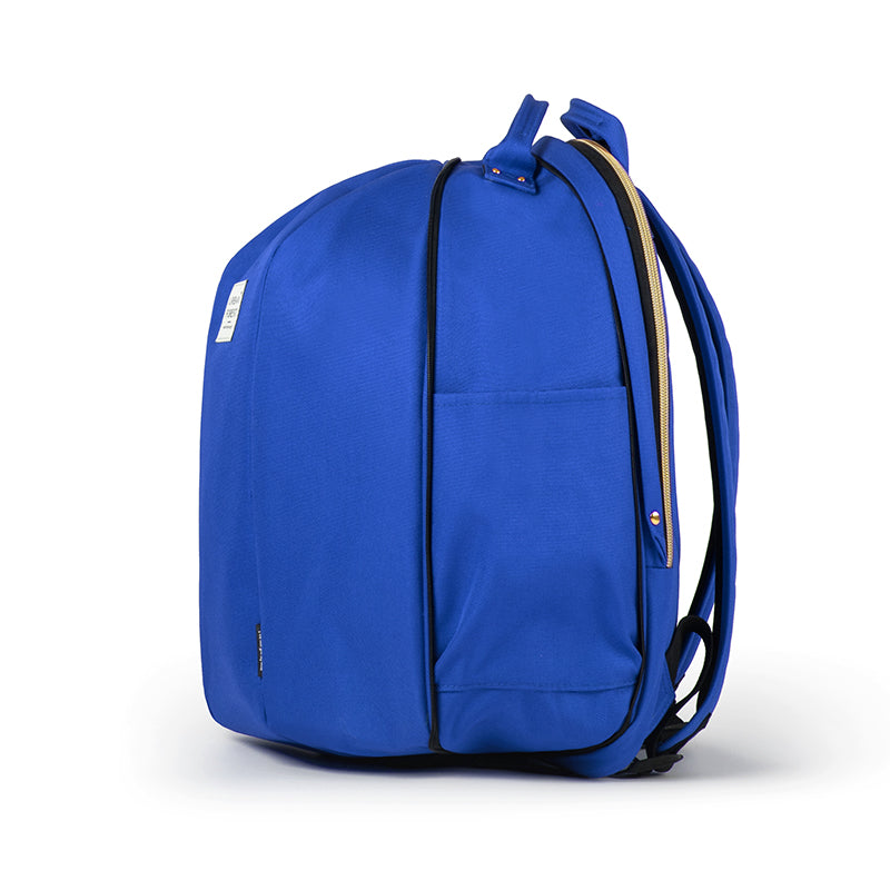 Urban Forest BEETLE series Backpack - Electric Blue - when Extended - side profile