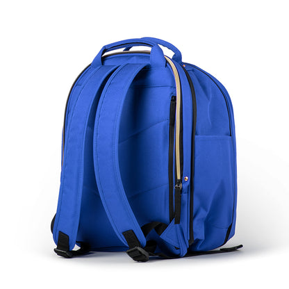 Urban Forest BEETLE series Backpack - Electric Blue - when Extended - Side Back profile