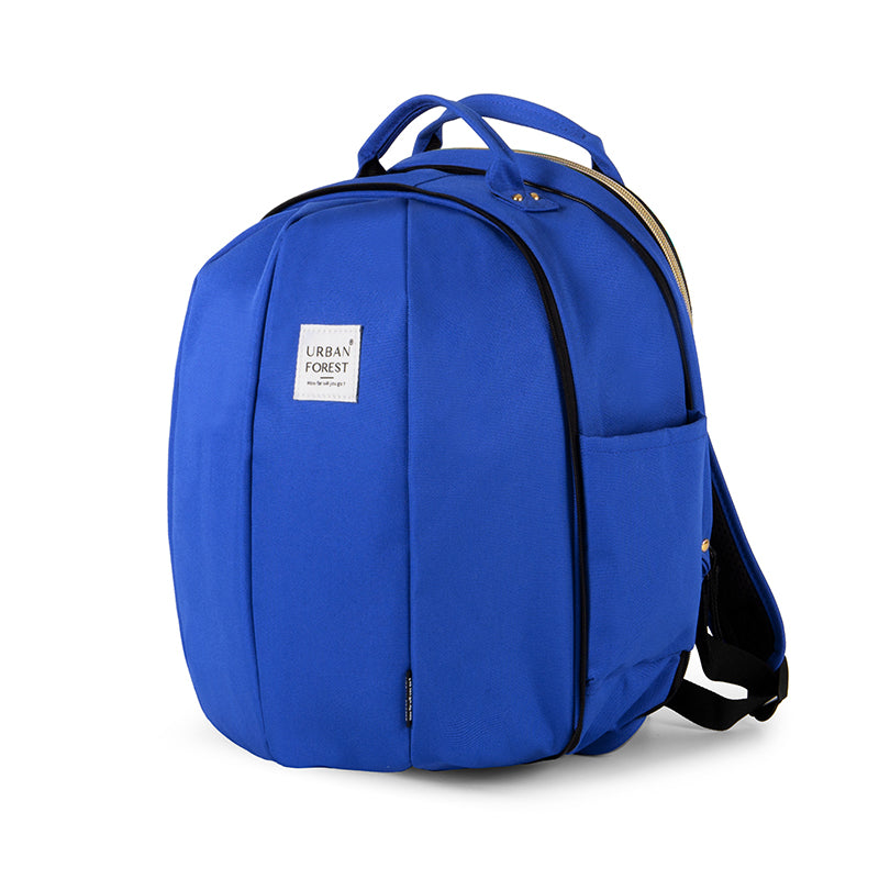 Urban Forest BEETLE series Backpack - Electric Blue - when Extended - side front profile