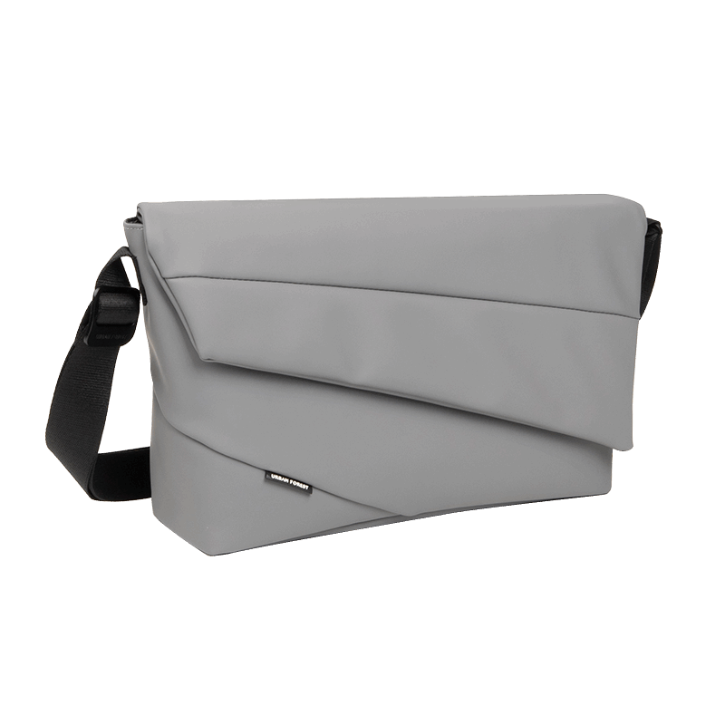 Urban Forest LIGHT series Messenger Bag - Cement Grey front side profile