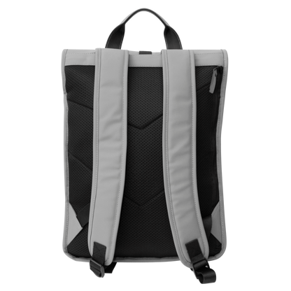 Urban Forest LIGHT series Urban style laptop Backpack - Cement Grey - back profile, great for business use. 