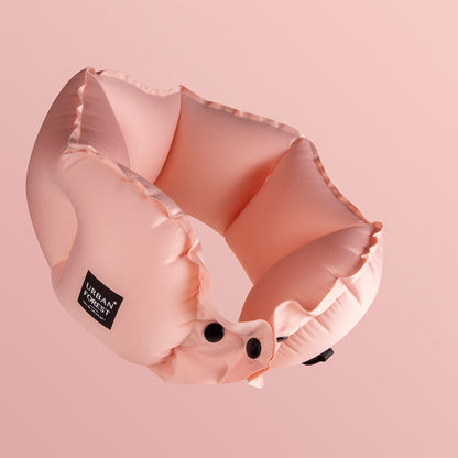 TREE Inflatable Pocket Neck Pillow - Pink - L