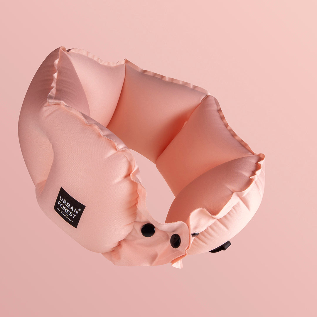TREE Inflatable Pocket Neck Pillow - Pink - S