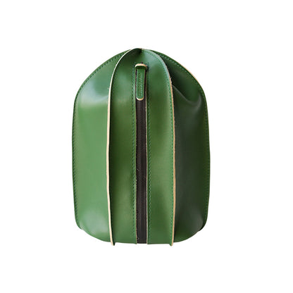 Urban Forest CACTUS series Toiletry bag - Moss Green - Front - unfold