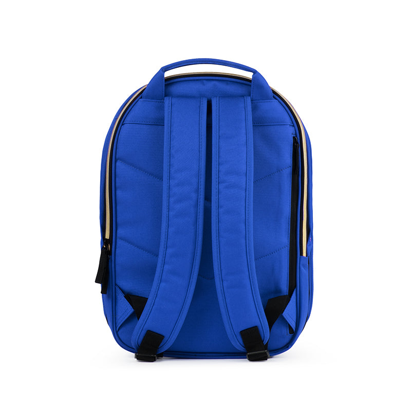 Urban Forest BEETLE series Backpack - Electric Blue - before Extended - Back profile