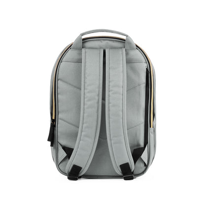 Urban Forest BEETLE Expandable Backpack - Fog Grey - back view before expand