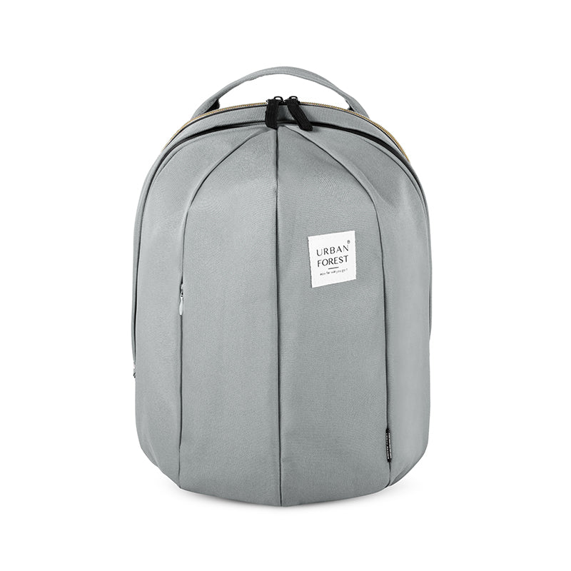 Urban Forest BEETLE Expandable Backpack - Fog Grey - front view before expand