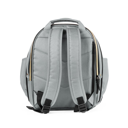 Urban Forest BEETLE Expandable Backpack - Fog Grey - back view after expand