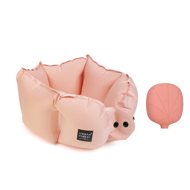 TREE Inflatable Pocket Neck Pillow - Pink - L